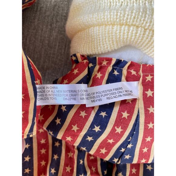 Raggedy Ann & Andy Shelf Sitting Raggedy Dolls - Patriotic Clothes 19" tall - Picture 12 of 12